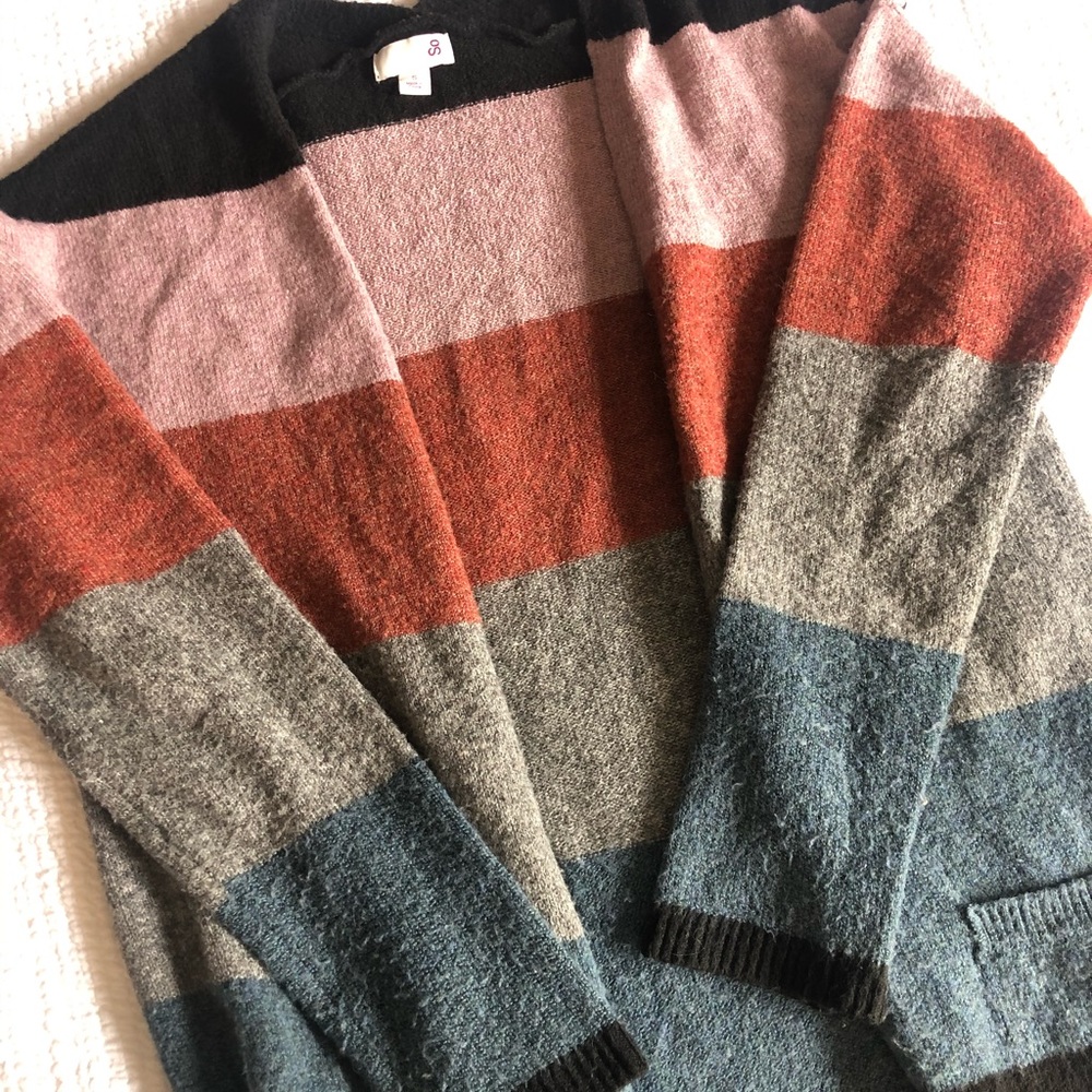 Striped cardigan